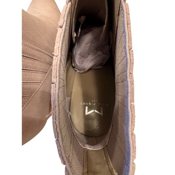 Marc Fisher Alva Size 9M Pointy Toe Bootie NWB Light Natural Suede $199 - Picture 10 of 16